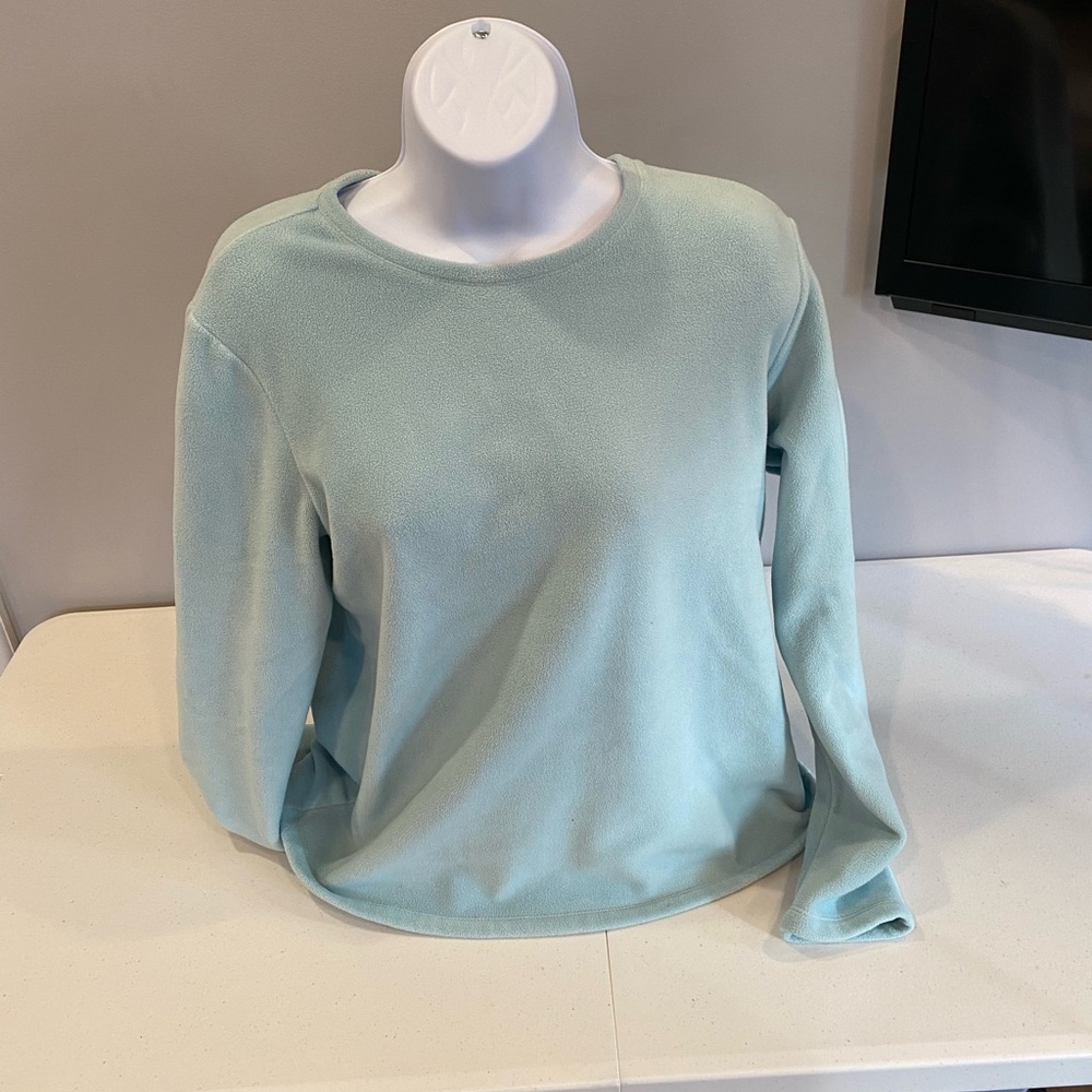 Lands end fleece crew neck shirt